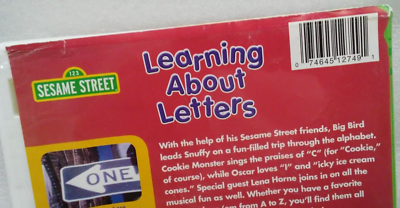 DVD Sesame Street - Learning About Letters (DVD, 2004, Genius