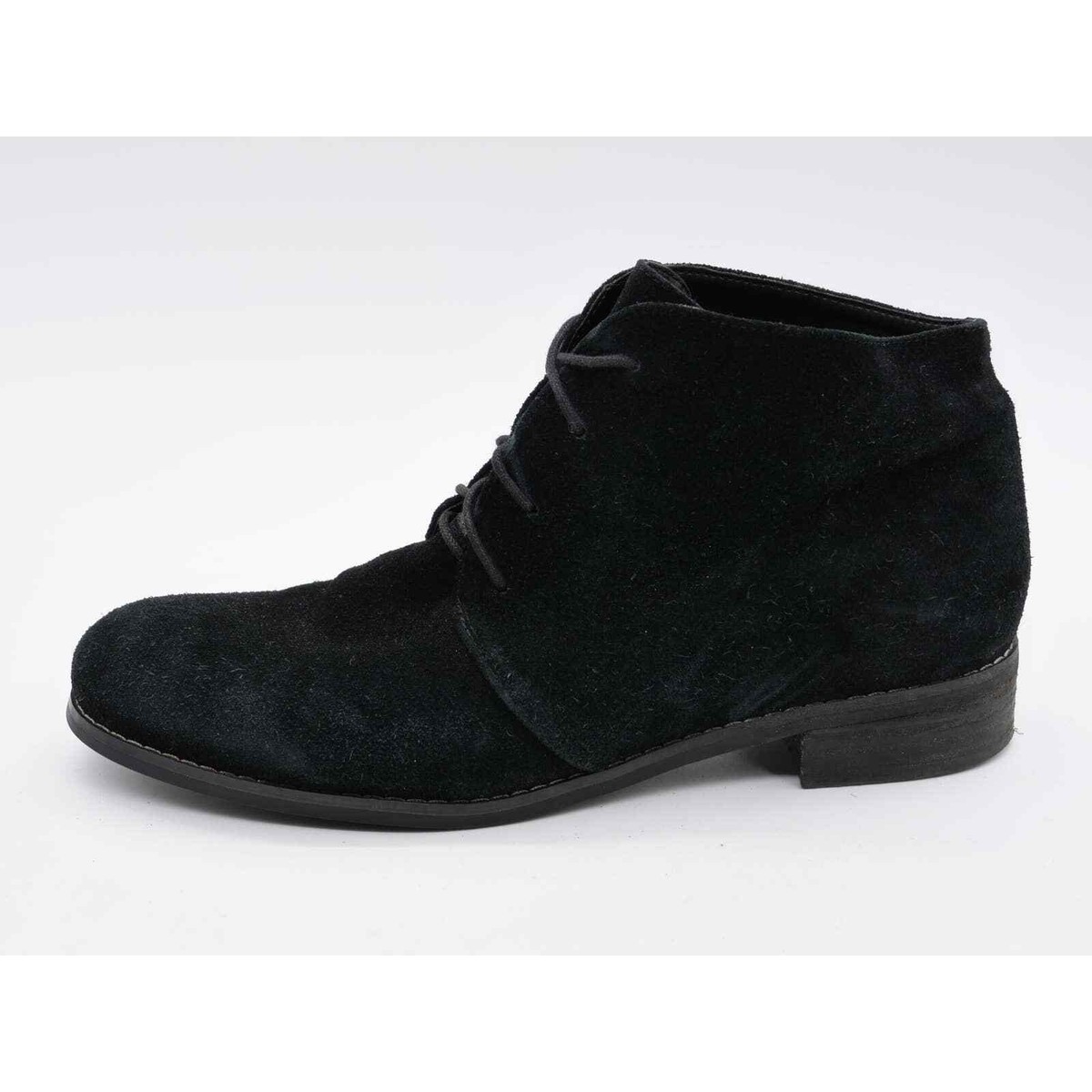 Blondo Ankle Boots Womens 9.5 Black Suede Waterproof Lace Up  display picture 1