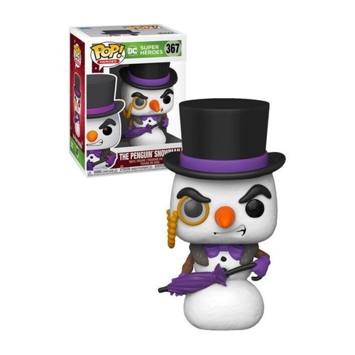 Figura Funko Pop! DC Super Héroes Pingüino como Muñeco de Nieve Modelo 367 | 516 - Imagen 4 de 4