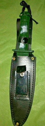 Hunting/Survival Knife 5.5" fixed blade w/sheath & sharpening stone - Picture 4 of 5