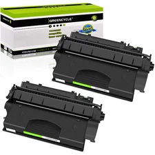 2PK CE505X Toner for HP 05X High Yield Cartridge LaserJet P2055d P2055dn P2055