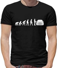 Evolution Of Man Fiesta Driver Mens T-Shirt - Cars - Driver - Driving - Vehicle