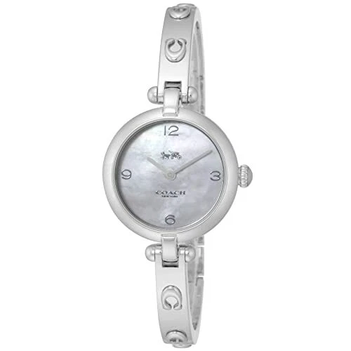 [Coach] Orologio CARY Quadrante Bianco Perla Quarzo 26MM 14504005 Donna Argento