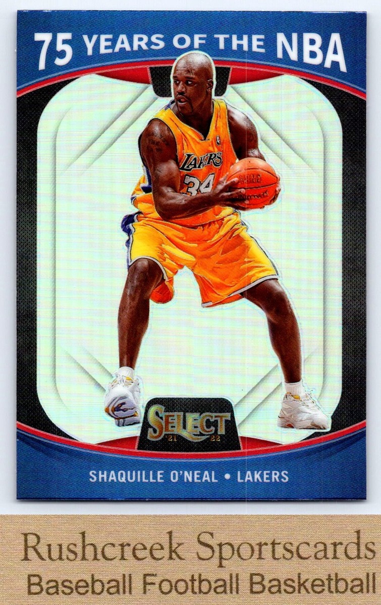 2021-22 Panini Select #61 Shaquille O'Neal Silver Prizm 75
