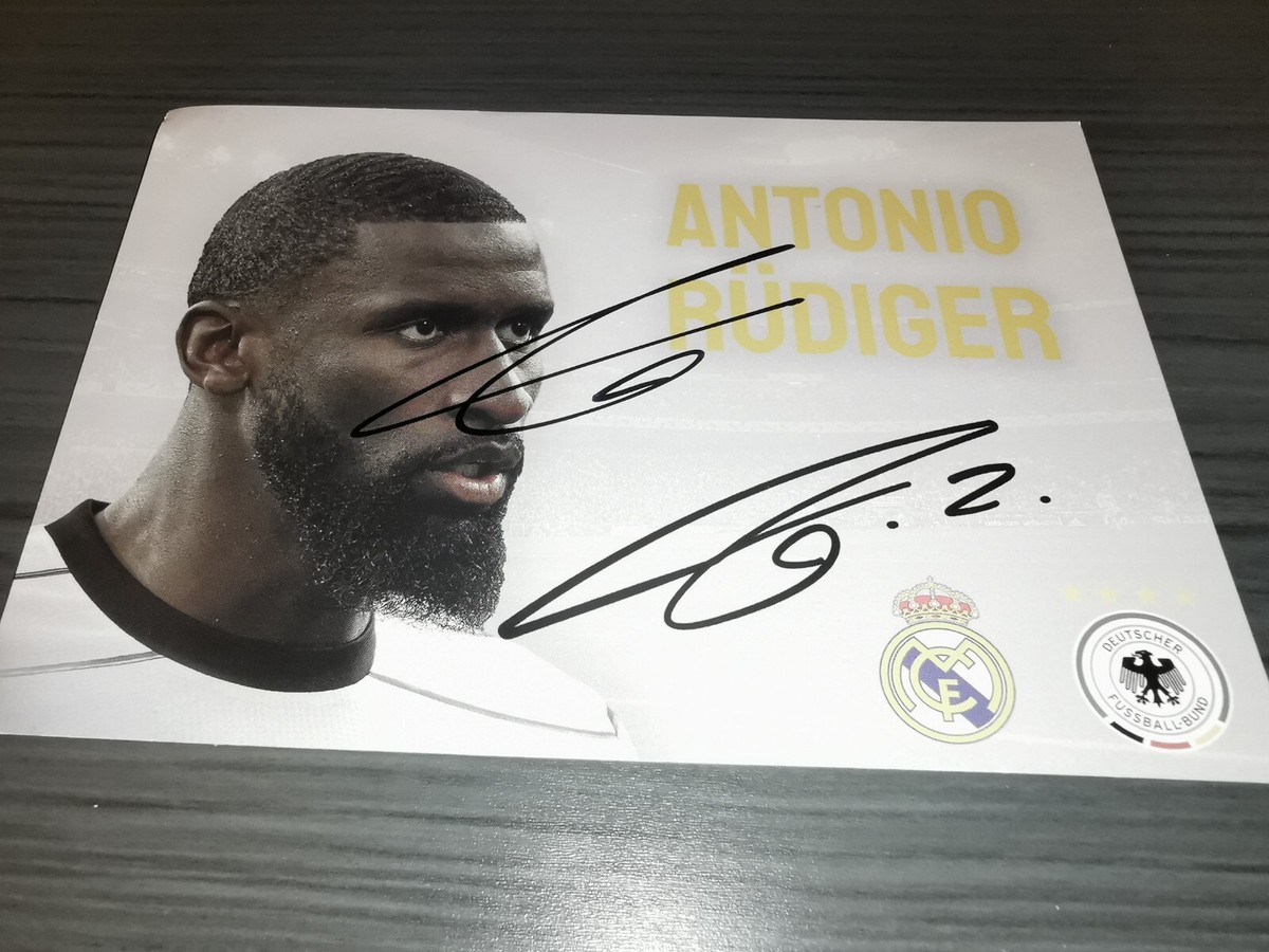 Antonio Rudiger hand signed Real Madrid autograph card | eBay