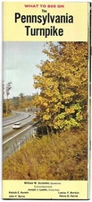 Vintage Pennsylvania Turnpike USA Brochure Photo Images Travel Map 1960s