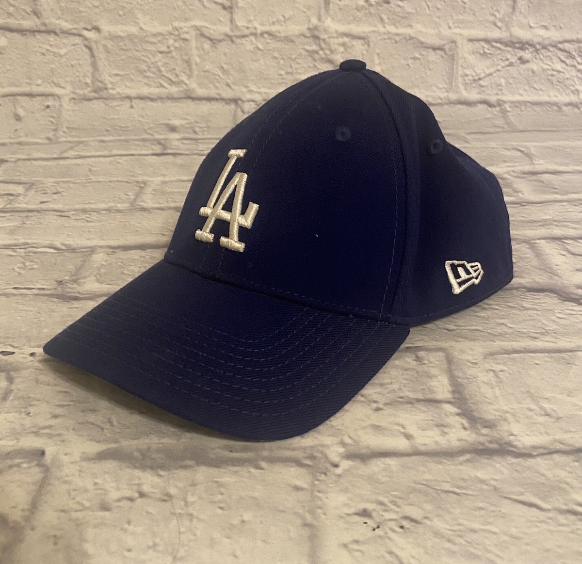 Dodgers Wool Fitted New Era Hat Size Medium Large Baseball Blue
