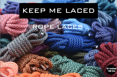 KMF BRAND ROPE HONEYCOMB TWO TONE SHOELACES 51 INCH LACES  - Bild 1 von 54