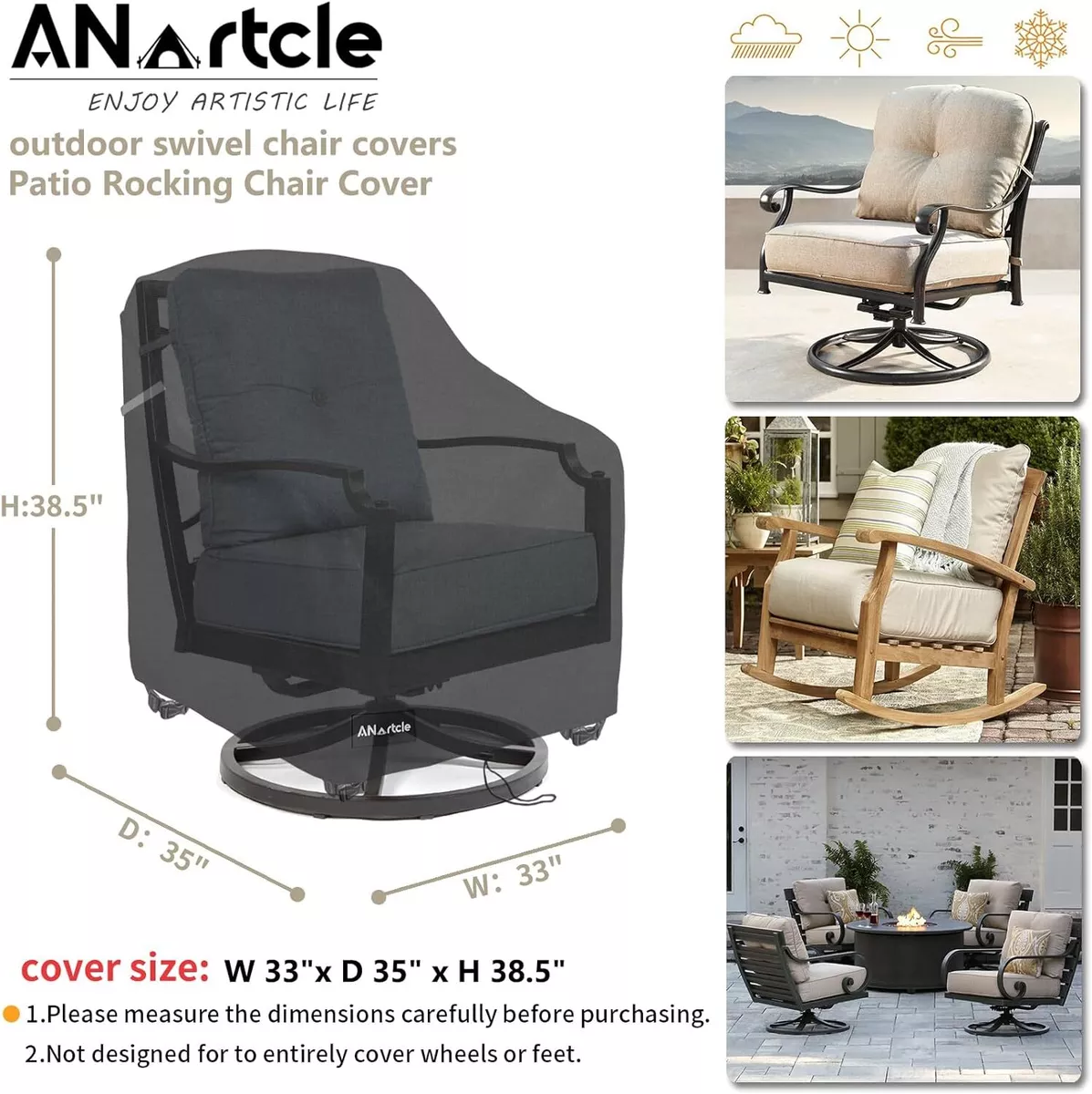 Swivel rocker chair 2025 covers
