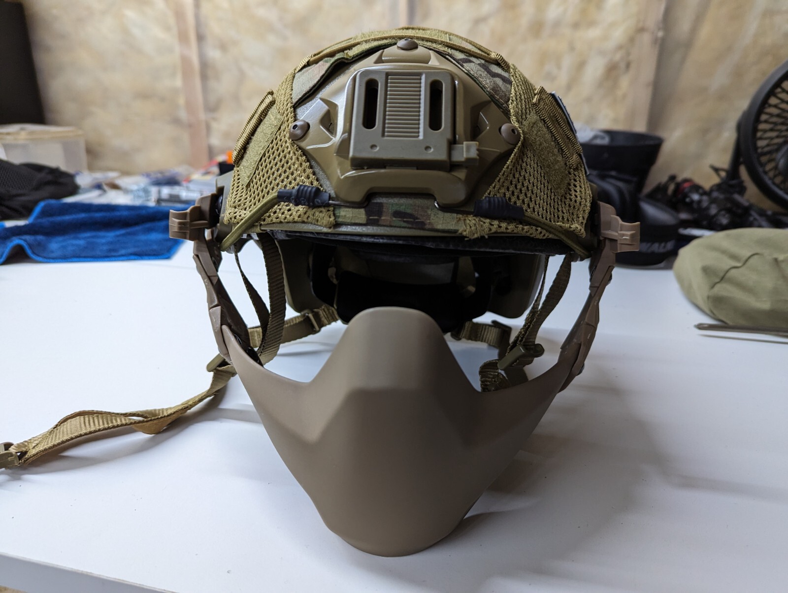 Bump Fast Airsoft Helmet Mandible Guard ARC Peltor Adapter OPS Core eBay