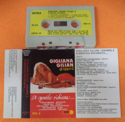 MC GIGLIANA GILIAN GRUPPO 2 A gentile richiesta italy ASTRA 29 no cd lp dvd vhs
