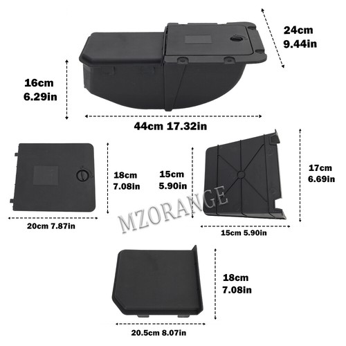 Stowage Box For 2022-2023 Ford Maverick Pickup Bed Box Storage Container Cubby - Picture 2 of 22