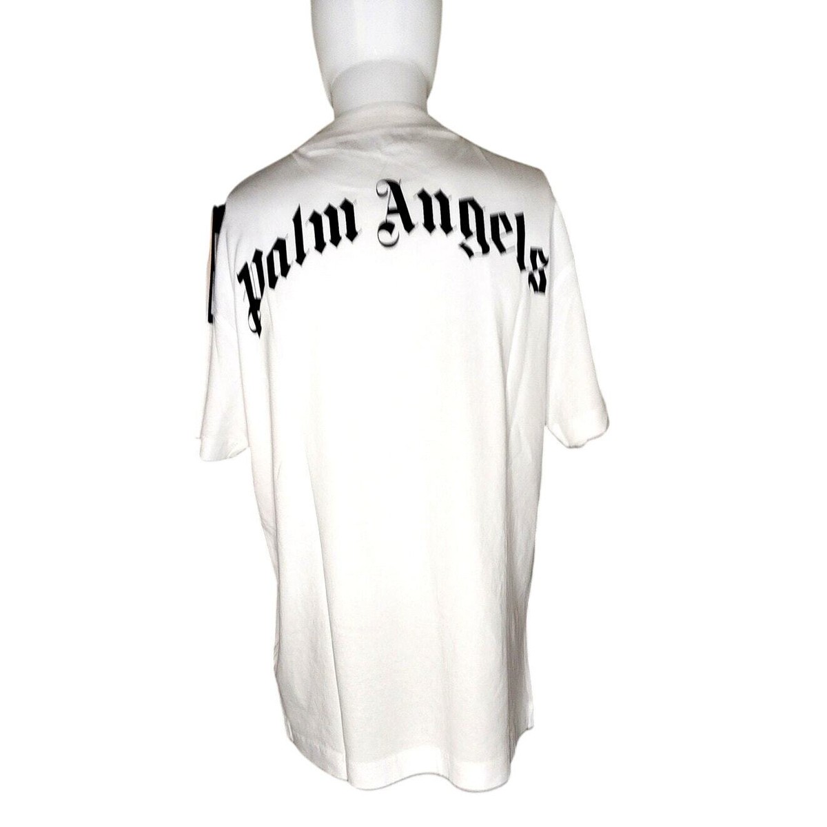 NWT PALM ANGELS Leopard Banana Classic Tee in White Size L