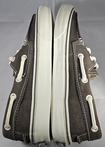 Vans Unisex Zapato Del Barco Brown/White Flat Sole Boat Shoes Size M7/W8.5 - Picture 12 of 15