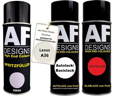 Für Lexus A36 Blanco Araya Spraydose Autolack Klarlack Spritzfüller Grundierung 