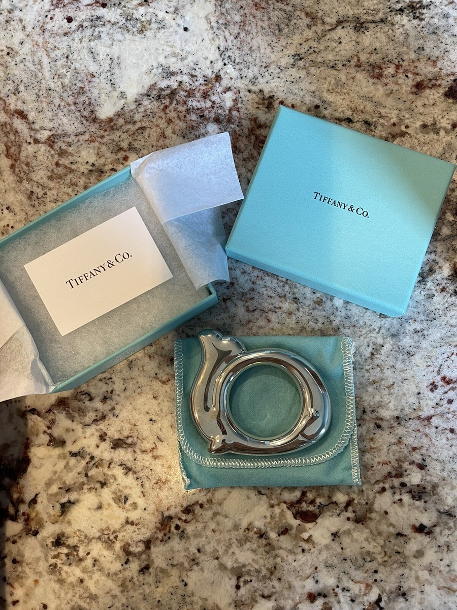 VINTAGE TIFFANY & CO. STERLING SILVER 925 BABY RATTLE - VERY