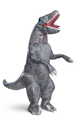 Blue ADULT Inflatable Dinosaur Costume One Size NEW Jurassic World - 第 1/5 張圖片
