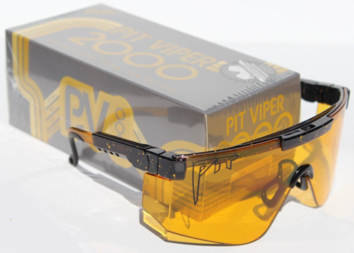 Gafas de sol/gafas de seguridad PIT VIPER The Crossfire negras/amarillas ANSI Z87+ NUEVAS - Imagen 2 de 9