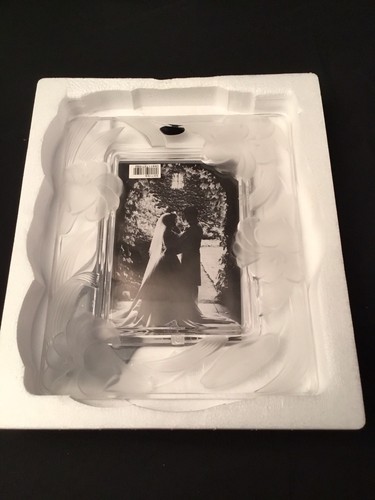 Crystal Clear Signatures Wedding Frame Sterling Star Etched Glass 5 X 7 - Picture 3 of 3