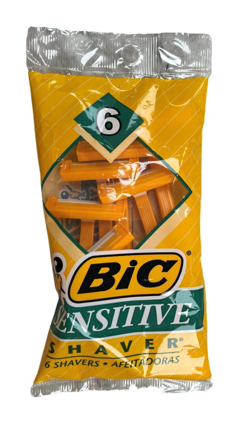 BIC SENSITIVE Men's Razors 6 ct yellow | eBay