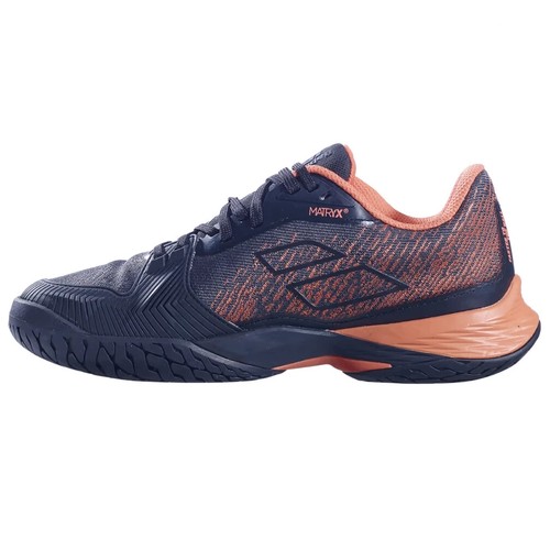 Babolat Jet Mach 3 All Court Tennis Shoes Women Size 7 US BLACK / LIVING CORAL - Picture 2 of 5