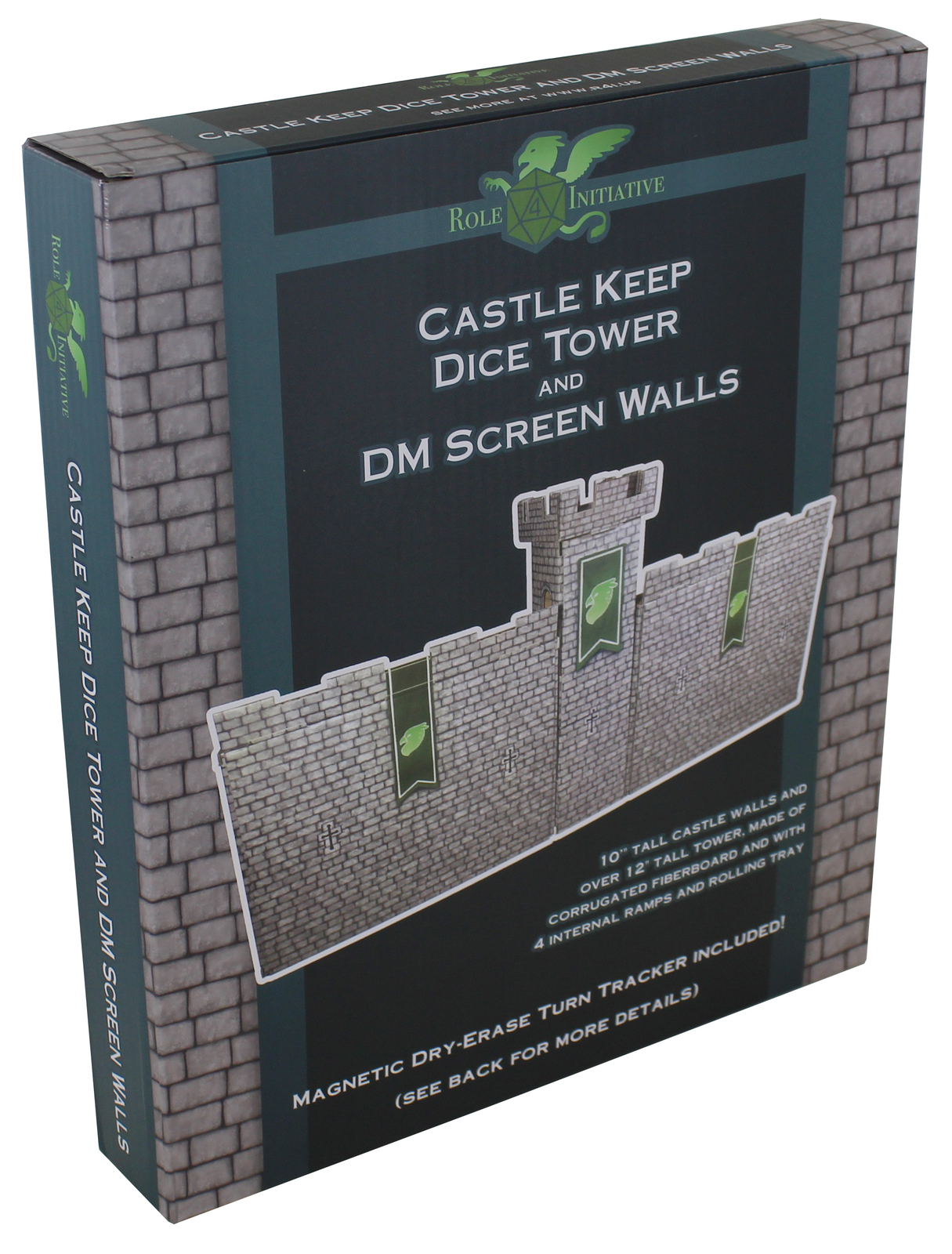 Башня из кубиков Castle Keep с защитными стенами DM