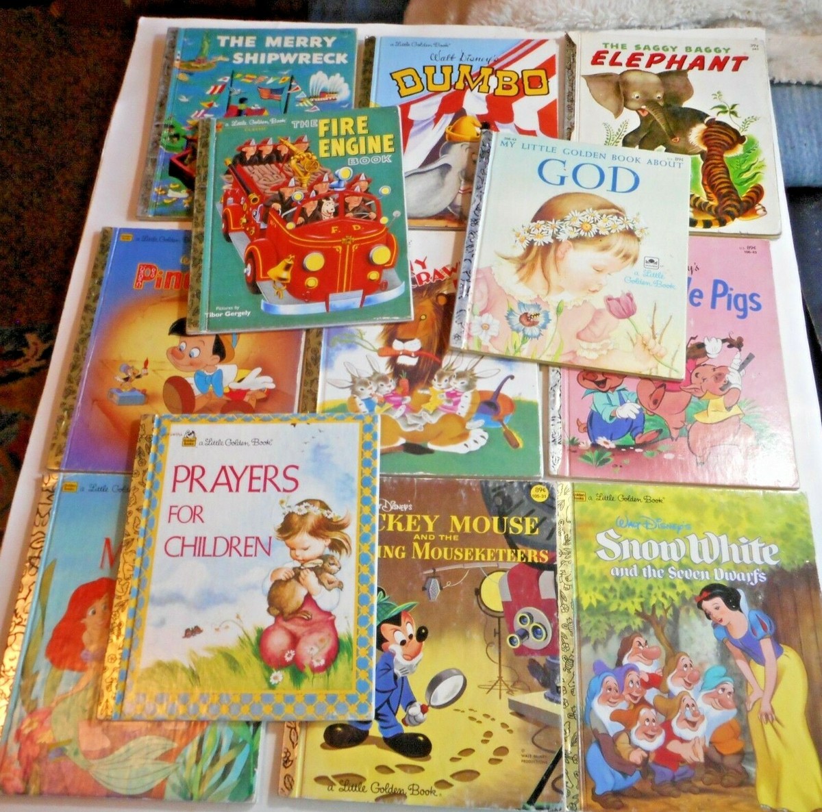 Lot of 12 Vintage Little Golden Books Some Rare, Old. | eBay