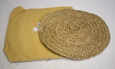 Pottery Barn 6942992 Braided Hand Woven Grass Charger Plate Table Decor Beige