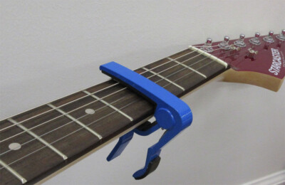 PACK OF 2,  Single-handed Guitar Capo Quick Change - BLUE