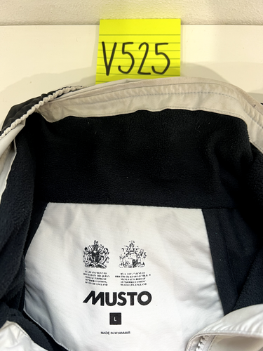 Musto Komatsu Azurro Full Zip Off Shore Sailing Jacket Gray Size Large - Picture 7 of 13
