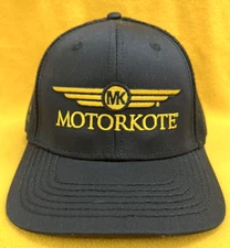 NEW MOTORKOTE MK Black and Gold Logo Snapback Trucker Hat Cap - NWOT