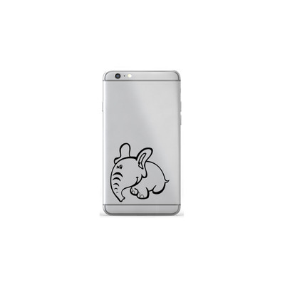 Cute Elephant Vinyl Decal for Mobile Cell Phone Case Tablet Book Sticker  Decor