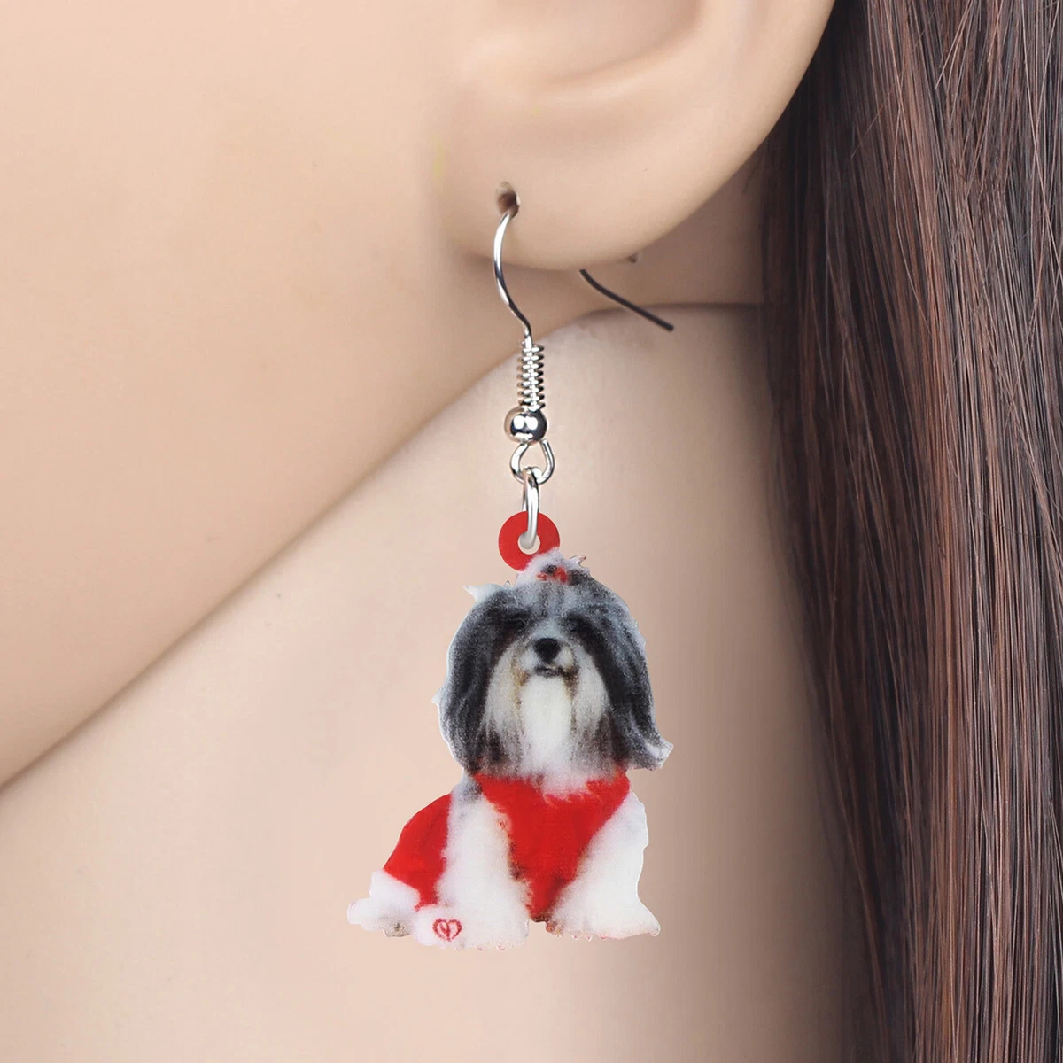 Shih tzu earrings top