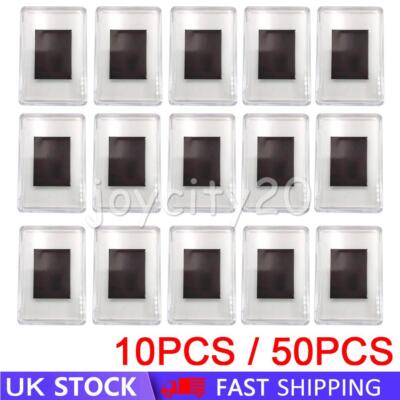 Photo Magnets Insert 10-50PC Blank Acrylic Clear Fridge Magnet Personalise DIY Photo Insert ...