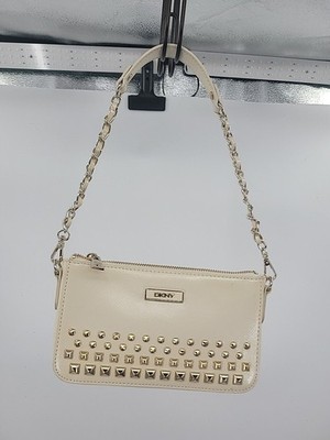 DKNY Studded Shoulder Bag Steampunk Y2K Neutral