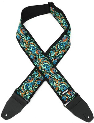 Dunlop Jimi Hendrix Blacklight Guitar Strap - Love Drops Blue