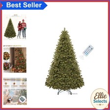 Prelit Green Christmas Tree 6ft Spruce 250 Lights Remote Control 11 Modes Timer