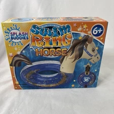 Splash Buddies Swim Ring Horse Pool Float 36" Diameter New In Open Box