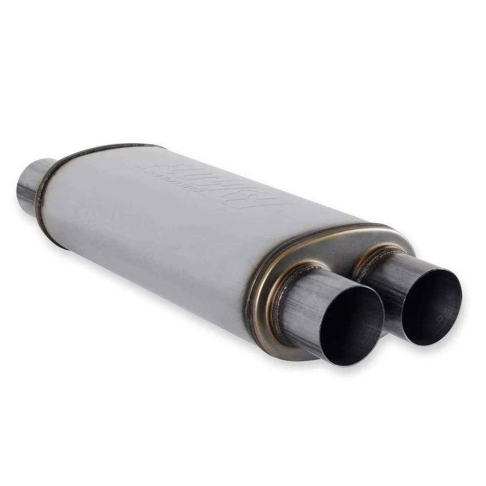 Flowmaster FLO72469 Oval 24 in Long Stainless Muffler Universal Performance Part - Image 3 of 4