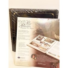 NEW Creative Memories 12 x 12 Blue Gold Trim Scrapbook Album Pages  Protectors