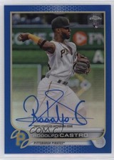 2022 Topps Chrome Rookie Blue Refractor 112/150 Rodolfo Castro #RA-RC Auto ni4
