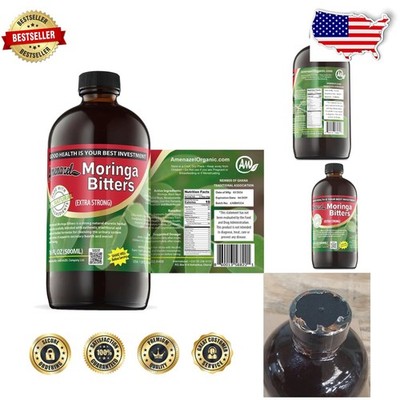 Organic Moringa Bitters Tonic 16oz Natural Digestion Aid