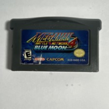 Mega Man Battle Network 4 Blue Moon GBA Nintendo Authentic Tested Plays Damaged