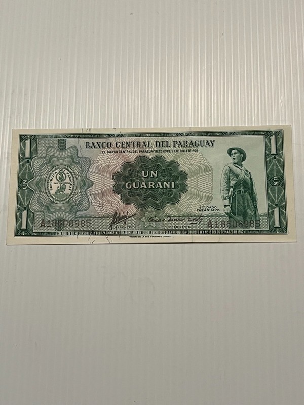 1952  Paraguay 1 One Un Guarani, Uncirculated