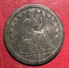 1857 US Seated LIBERTY Half Dime! "Philadelphia" Mint! Good! Old US Coin!