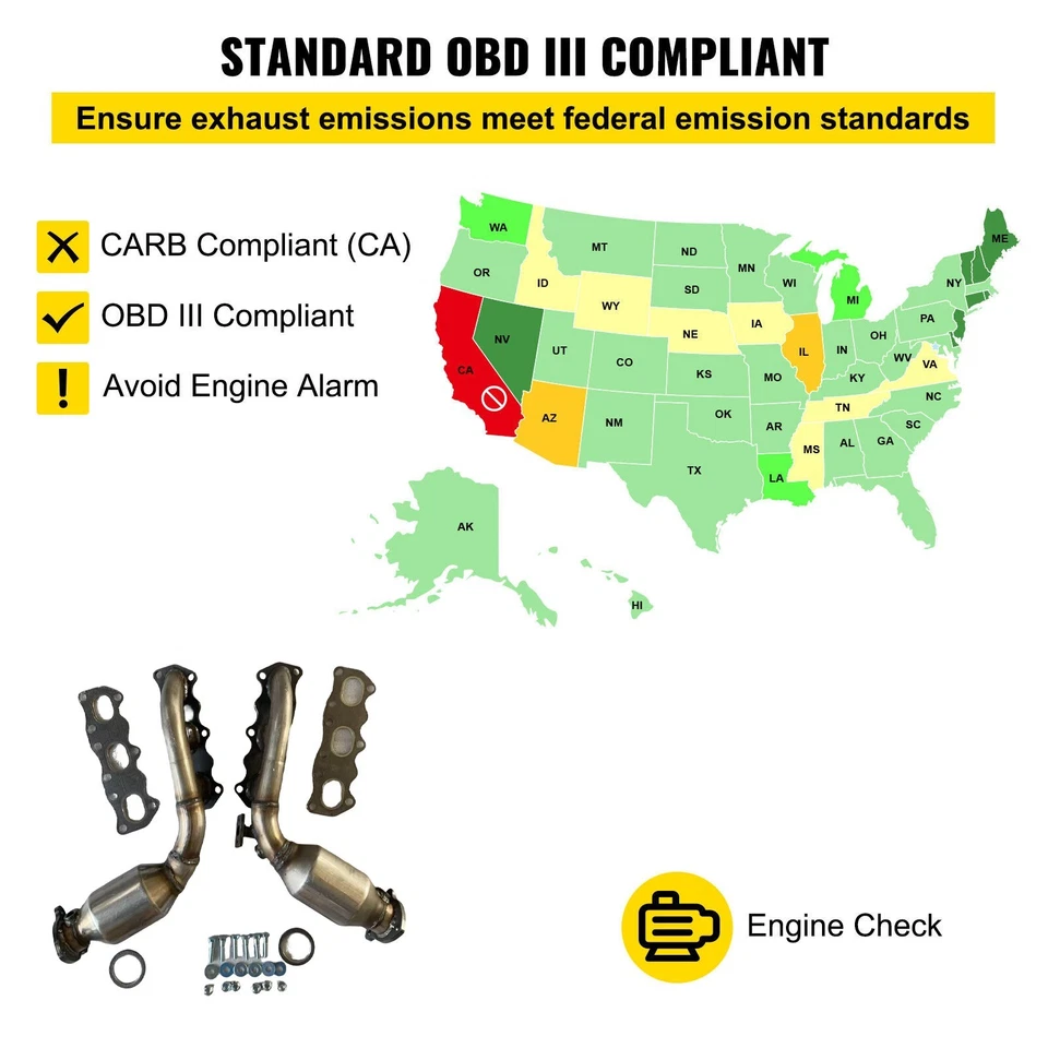 Convertidores catalíticos de colector para Suzuki Grand Vitara 2006-2008 2,7 L Foto 3 de 4