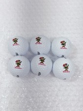 6 Vintage Keebler Elf Foods Logo Golf Balls Pinnacle Gold 1, 2,  4