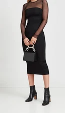 Clothing by Marcella of New York, Stunning Maite Dress Long Black Dress-New