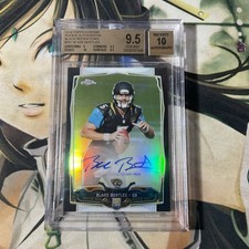 2014 Topps Chrome  Black Refractor Blake Bortles Auto RC /25 BGS 9.5
