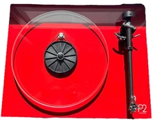 Rega Planar 2 (P2) Belt-Drive Turntable with extra belts and spacer